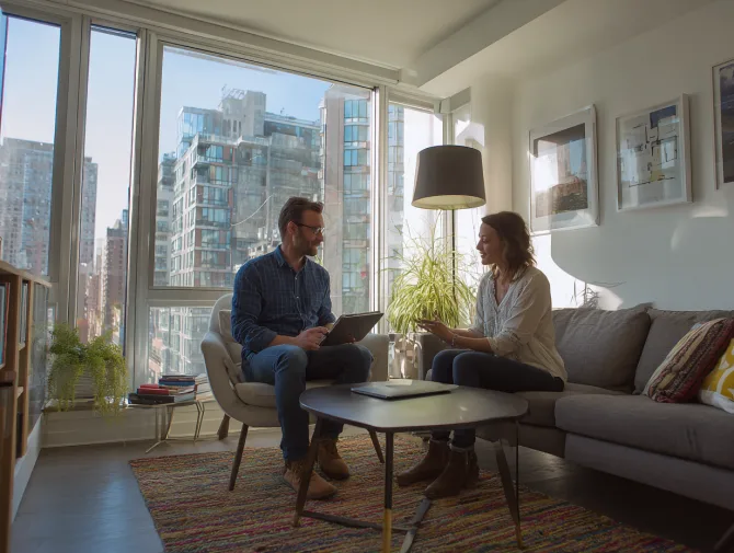 Consultation in modern Palo Alto apartment