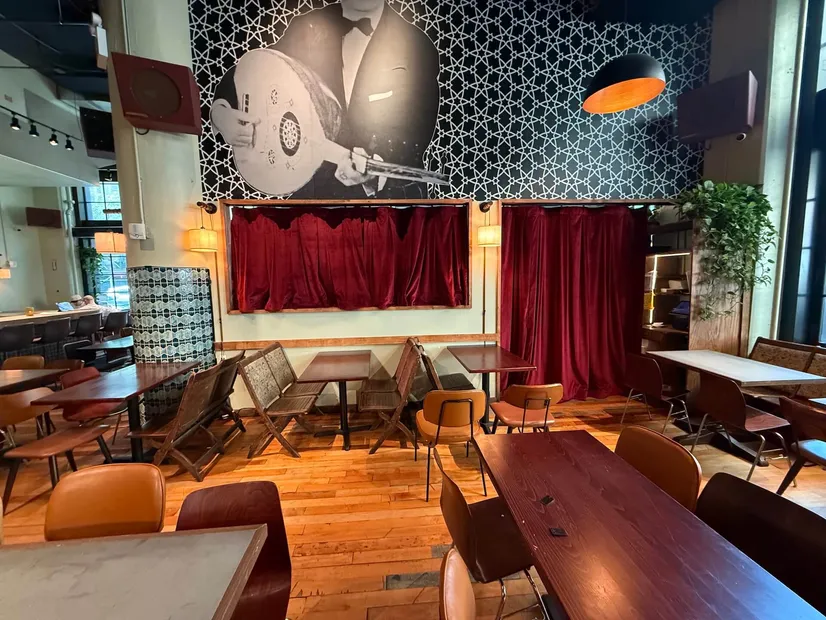 Red Velvet Acoustic Curtains for a Restaurant